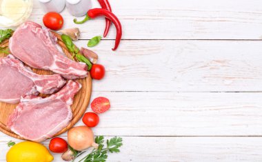 Ham kuzu eti. Arka plan.