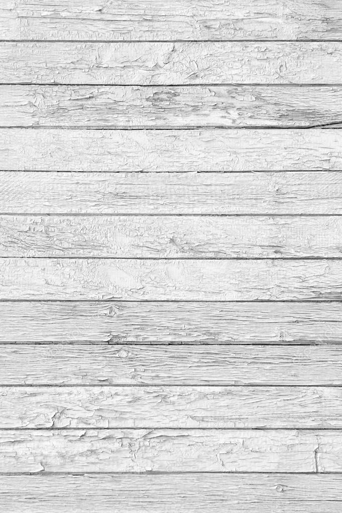 White Wood Planks as Background or Texture