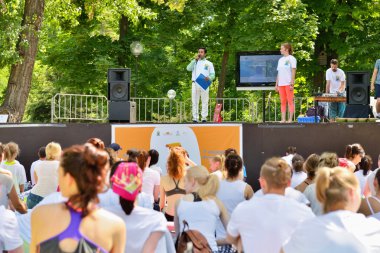 19 Haziran 2016. Rusya, Rostov-on-Don, park im. Oktyabrskoy Revoly