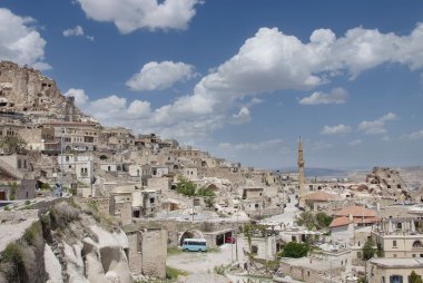 Kapadokya, Uçhisar Köyü panoramik manzaralı