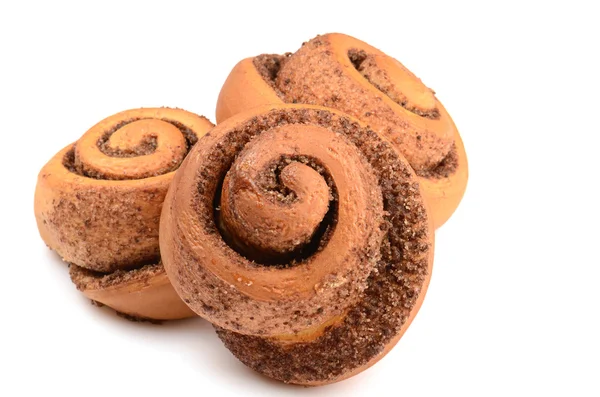 Färska söta hemlagade kanelbullar — Stockfoto