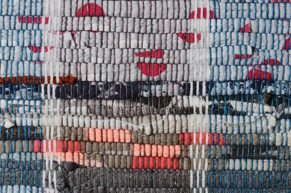 Cerrar fondo de alfombra de punto varicolored — Foto de Stock