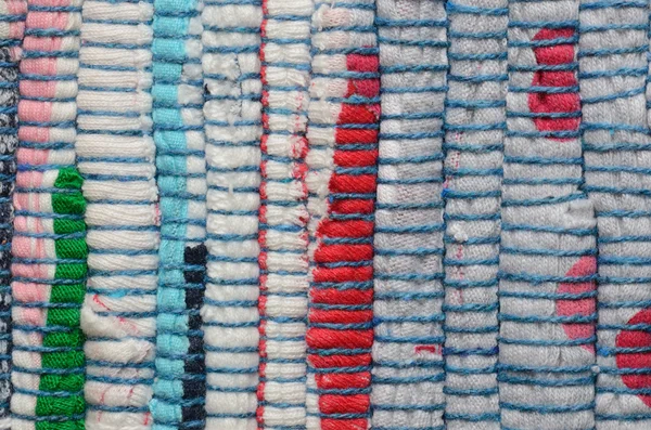 Cerrar fondo de alfombra de punto varicolored —  Fotos de Stock