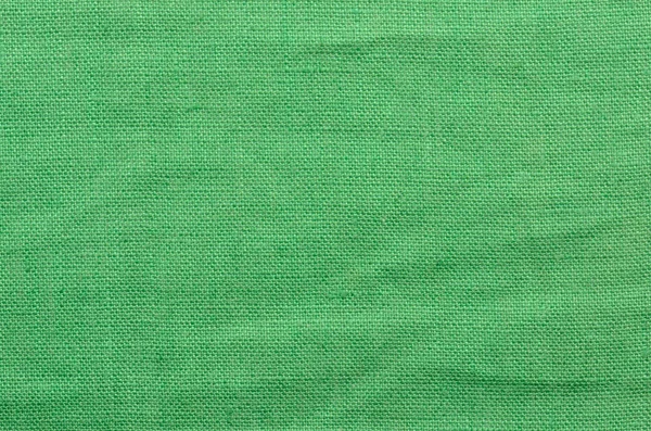 緑のリネン布背景を閉じる — ストック写真
