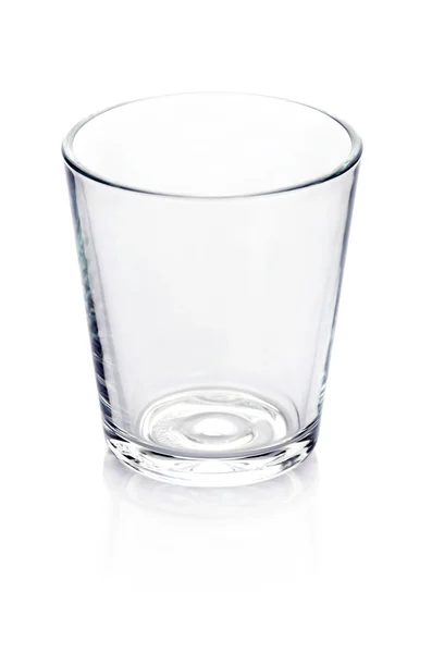 Empty glass isolated on white — Stock Photo, Image