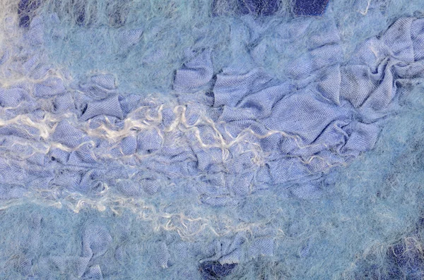 Close up blue scarf background — Stock Photo, Image