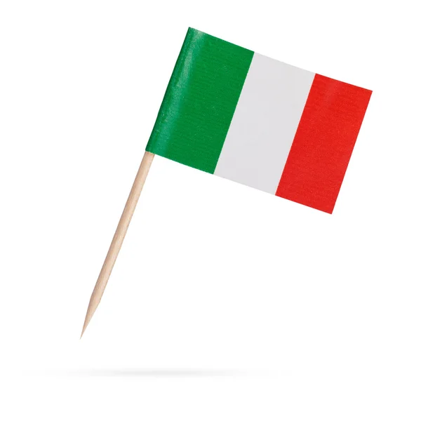 Miniature Flag Italy. Isolated on white background — Stock Photo, Image