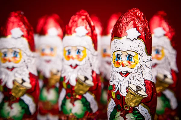 Santa Claus chocolate figure — Stock Photo, Image