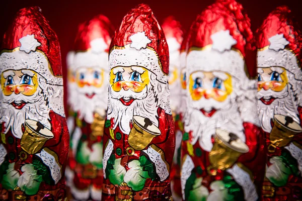 Santa Claus chocolate figure — Stock Photo, Image