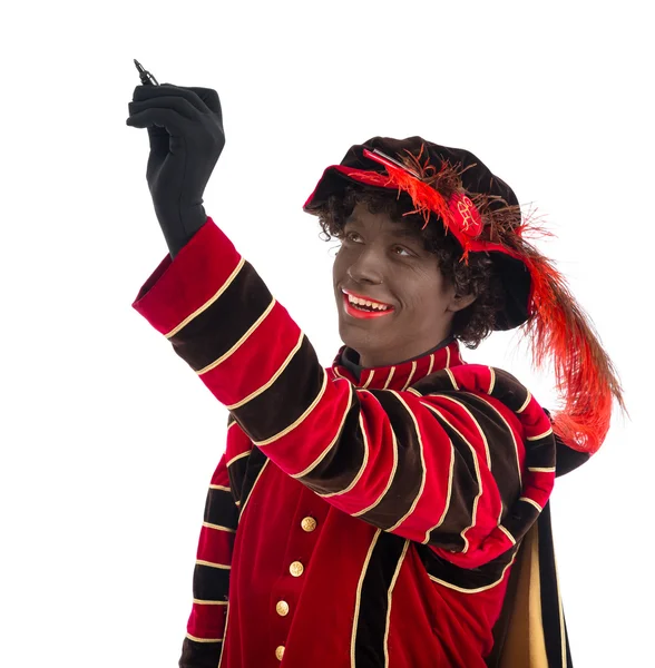 Zwarte piet, sinterklaas (μαύρο Πιτ) — Φωτογραφία Αρχείου