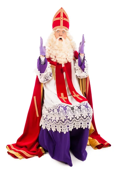 Sinterklaas op witte achtergrond — Stockfoto