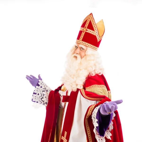 Sinterklaas sur fond blanc — Photo