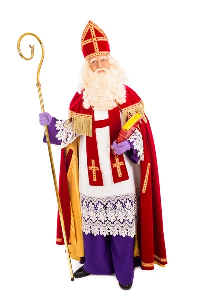 Sinterklaas auf weißem Hintergrund — Stockfoto