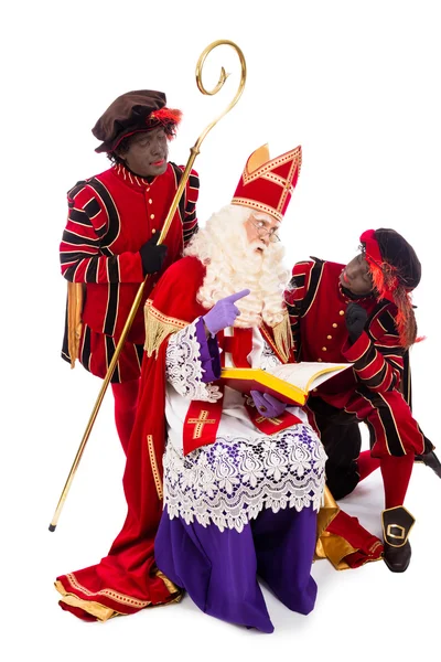 Sinterklaas and Zwarte Pieten — Stock Photo, Image