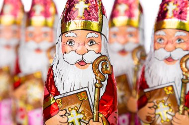 Sinterklaas. Hollandalı çikolata şekil