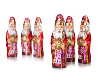 Sinterklaas. Hollandalı çikolata şekil