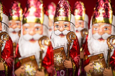 Sinterklaas. Hollandalı çikolata şekil