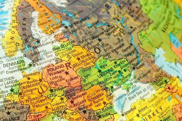 Map eastern Europe — Stock Photo, Image