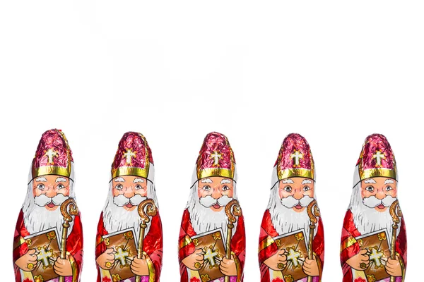 Sinterklaas. Figura de chocolate holandês — Fotografia de Stock