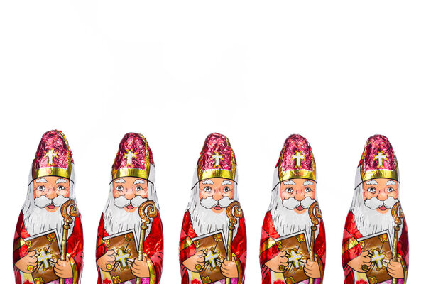 Sinterklaas . Dutch chocolate figure