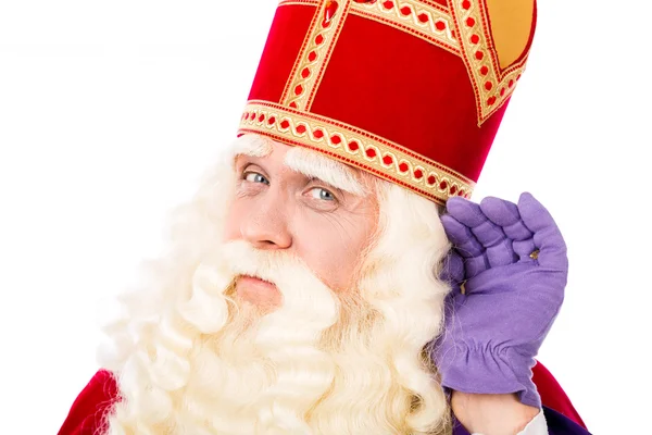 Sinterklaas no fundo branco — Fotografia de Stock
