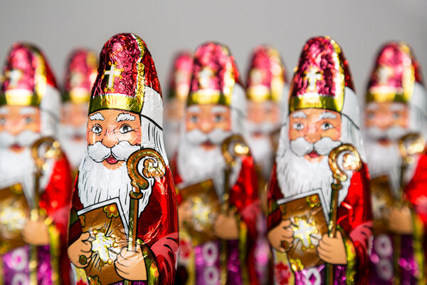 Sinterklaas . Dutch chocolate figurine