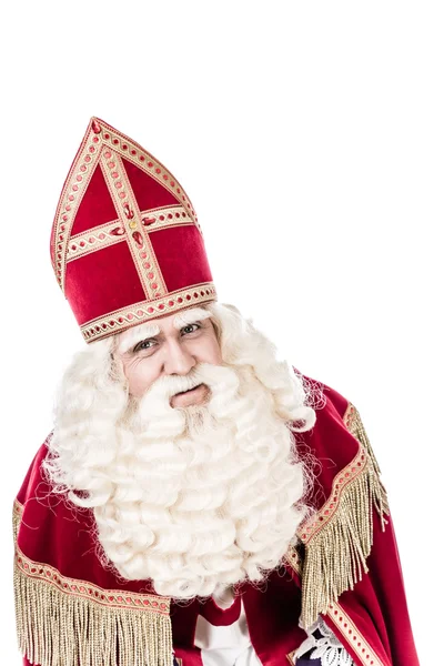 Sinterklaas винтажный взгляд на белом фоне — стоковое фото