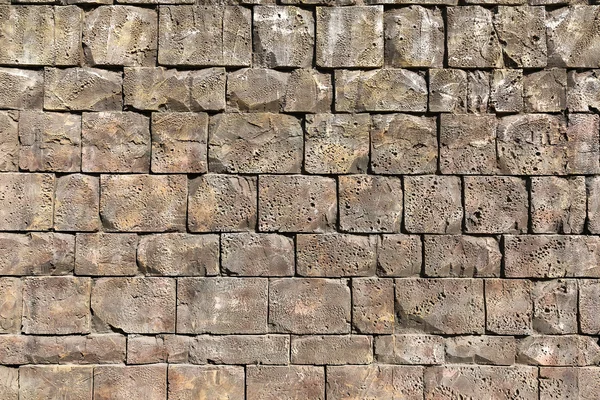 Patrón de superficie de pared de piedra decorativa con cemento — Foto de Stock