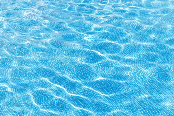 Blue swimming pool rippled water — Stock Photo, Image