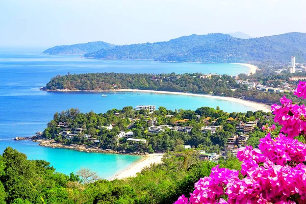 Phuket Tayland Karon Sahili Kata Sahili Kata Noi Manzarası Güzel — Stok fotoğraf