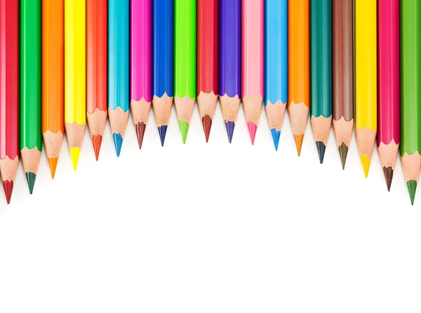 Fond coloré avec crayons — Photo