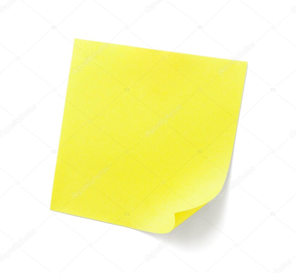 yellow sticky note