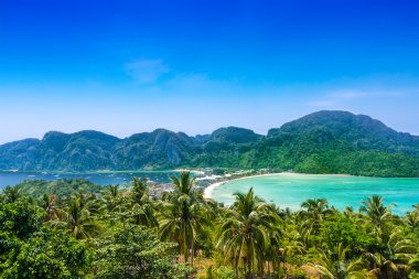 seyahat tatil arka plan - phi phi Island, Tayland, Asya
