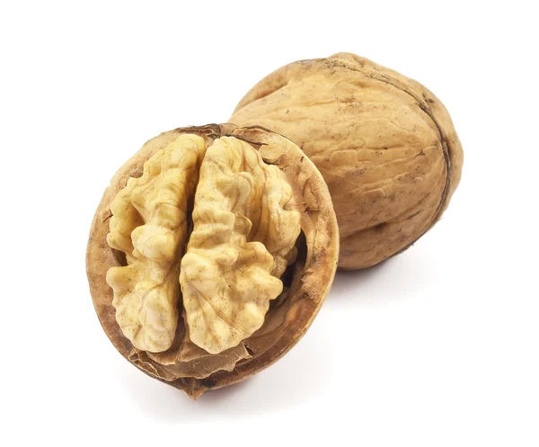 Walnuts on a white background — Stock Photo, Image