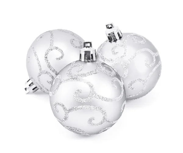 Three christmas balls — Stock Photo, Image