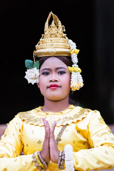A Beautiful Young Aspara Dancer, Cambodia — 图库照片