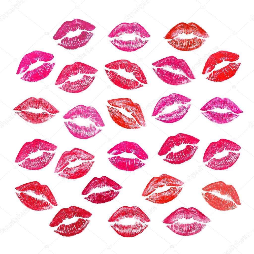Beautiful red lips 