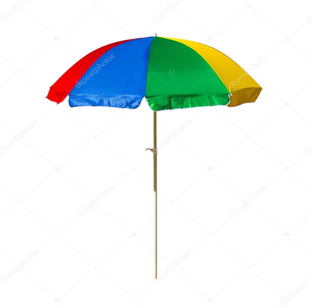 beach umbrella isolated on a white background