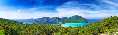 Phi-Phi Adası Panorama, Krabi Eyaleti, Tayland