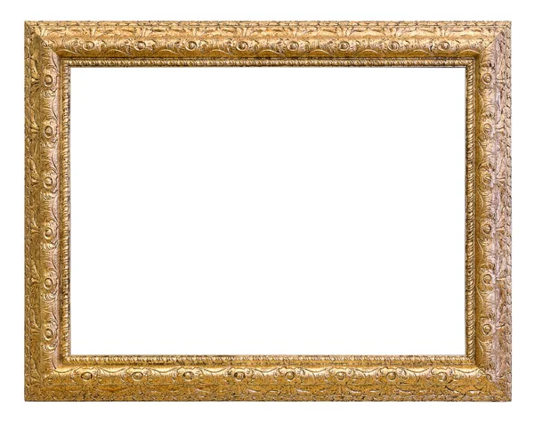 Vintage gold color picture frame — Stock Photo, Image