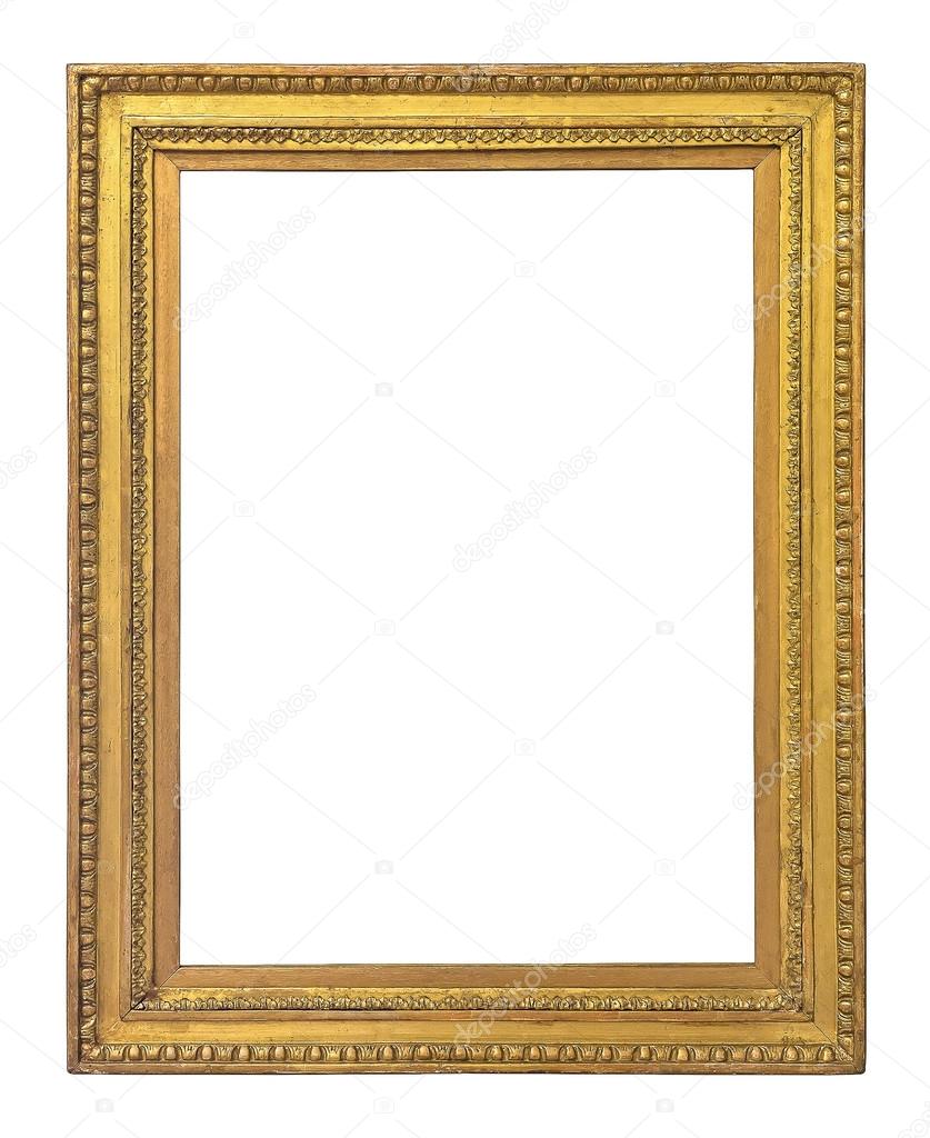 Vintage gold color picture frame