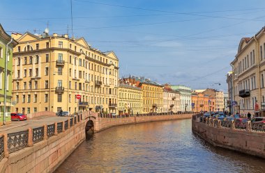 View of the Moyka river, St. Petersburg clipart