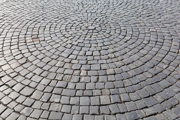 Структура дорожного покрытия старинной каменной улицы — стоковое фото