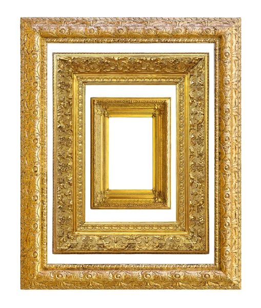 Set of golden vintage frame — Stock Photo, Image