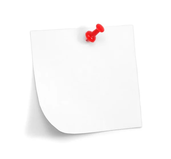 White sticky note — Stock Photo, Image