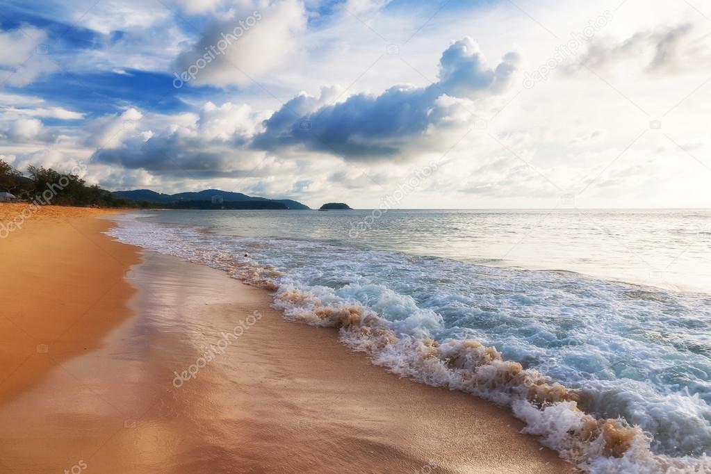 Beautiful sea. Karon beach, Phuket, Thailand. Asia