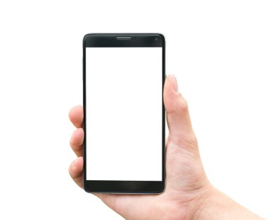 el mobil akıllı telefon tutarak