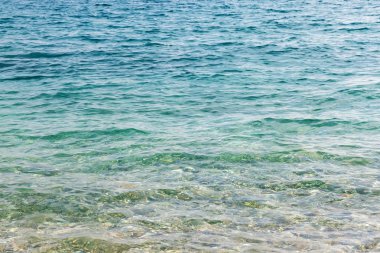 Parlak mavi su dalgalanma arkaplanı