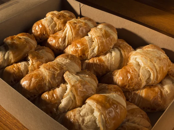 Box of croissants — Stock Photo, Image