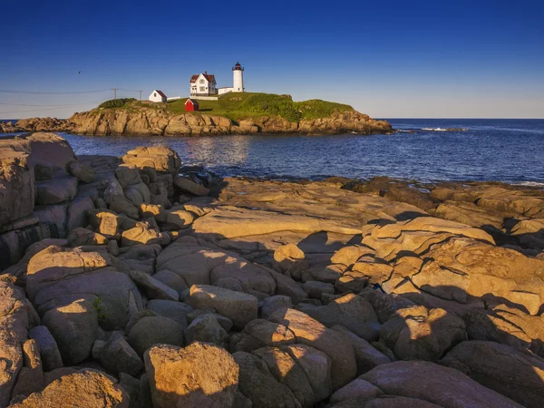 Nubble deniz feneri — Stok fotoğraf